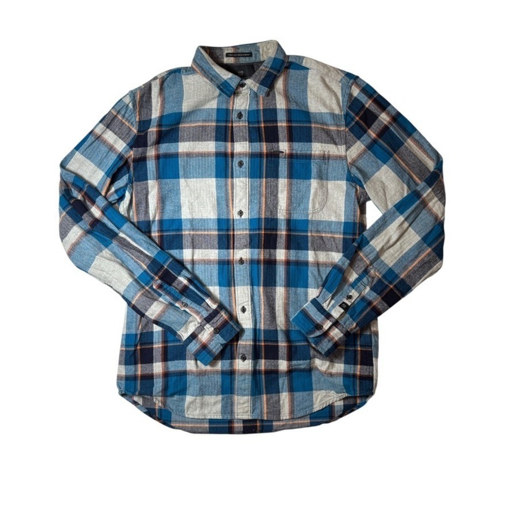 Scotch & Soda Shirt Mens‎ Large Plaid Regular Fit Blue